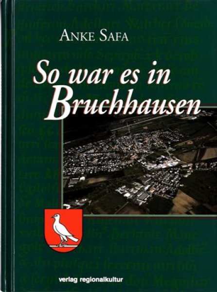 Farbiges Buchcover der Publikation So war es in Bruchhausen der Stadtverwaltung Ettlingen