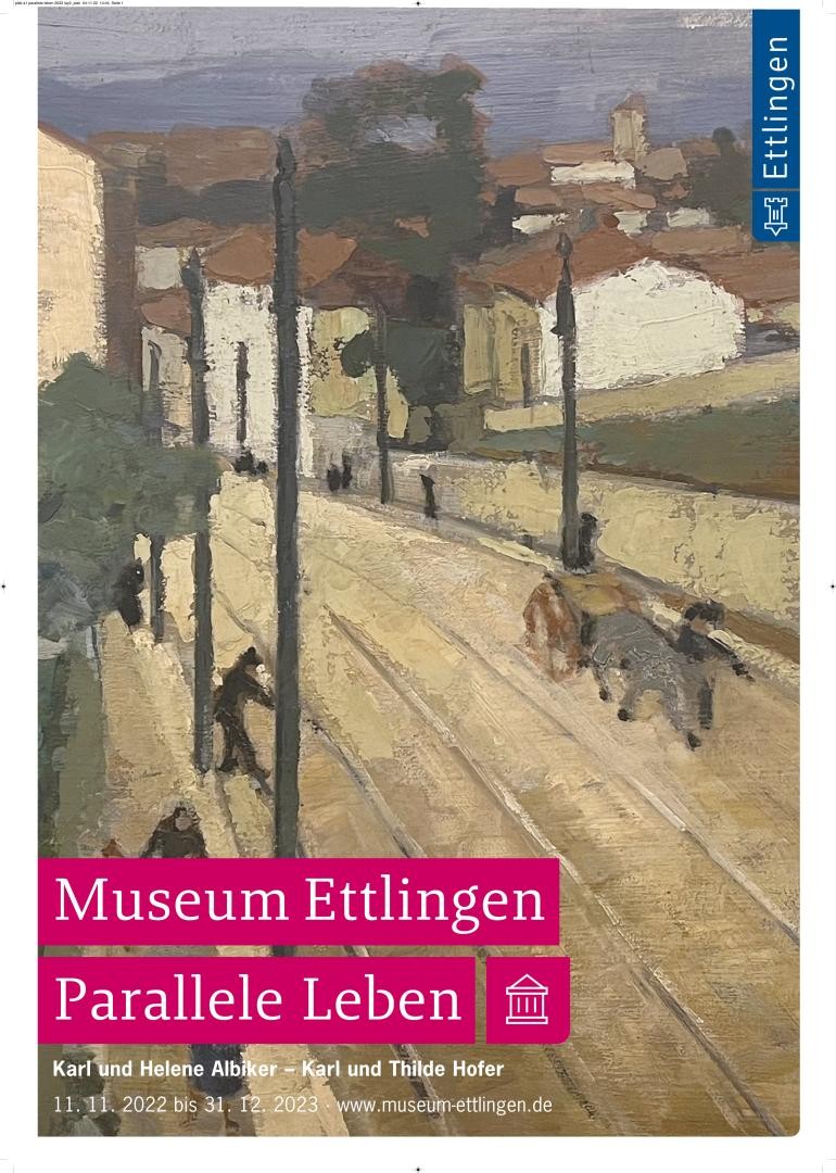 Plakat der Ausstellung Parallele Leben Plakat der Ausstellung Parallele Leben