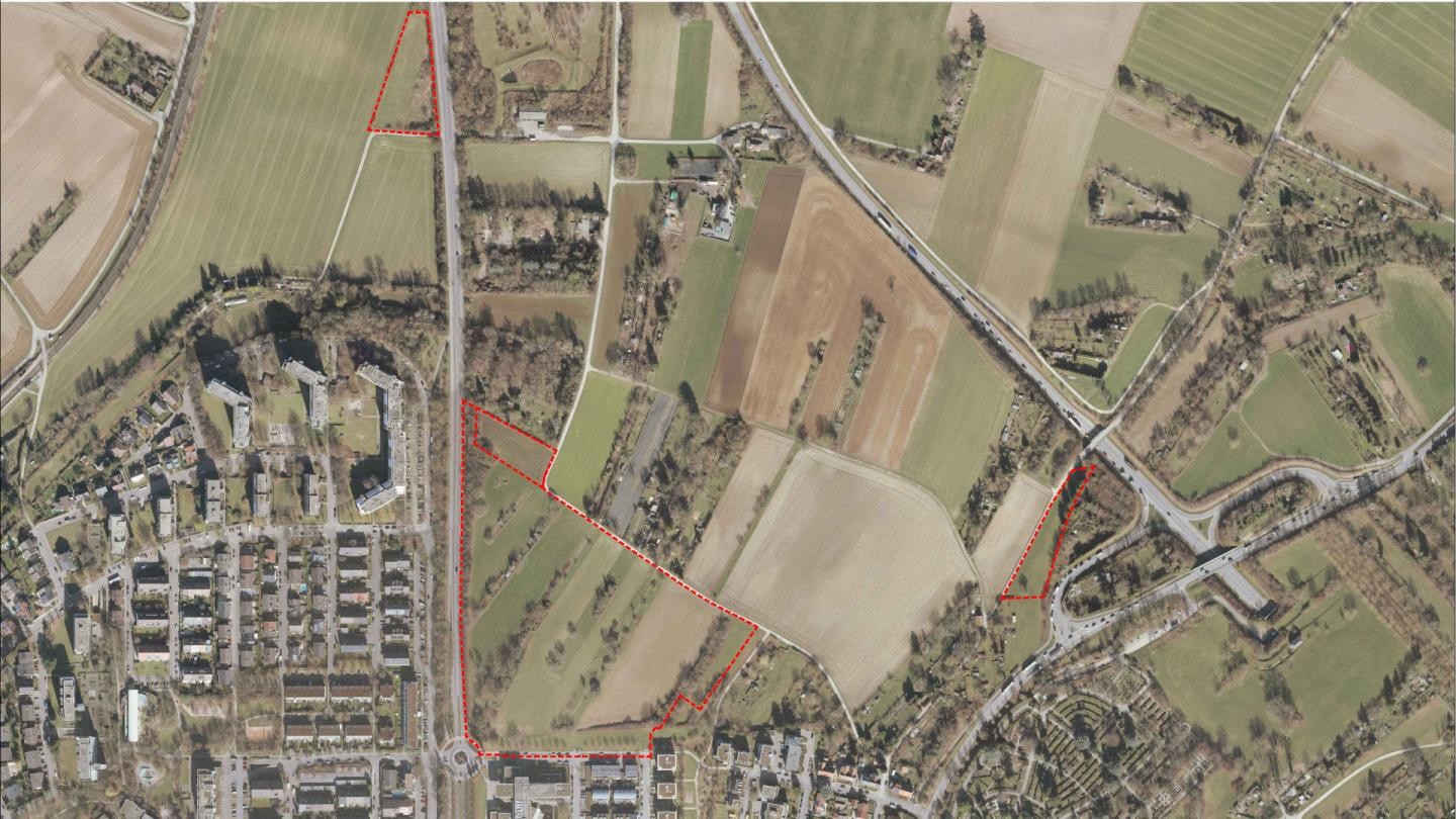 Luftbild mit Geltungsbereich Luftbild mit Geltungsbereich