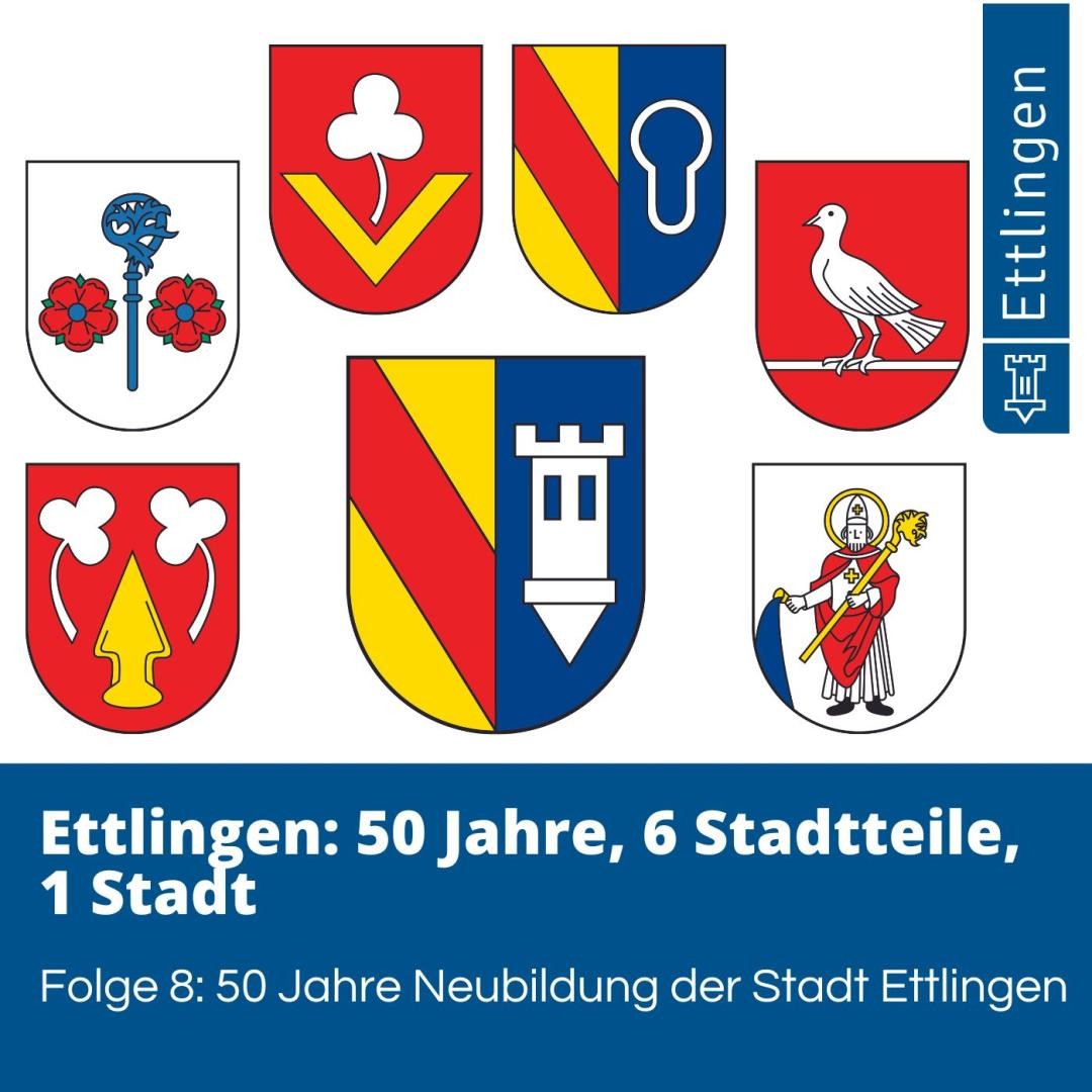 Podcast-Cover für Folge 8 50 Jahre Neubildung der Stadt Ettlingen