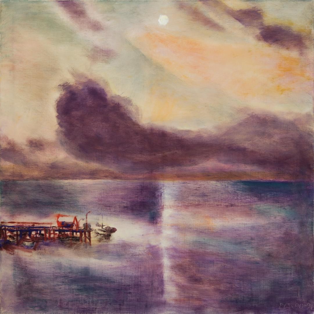 Emil Wachter, Der Steg (Gaienhofen), 1990/94 Emil Wachter, Der Steg (Gaienhofen), 1990/94